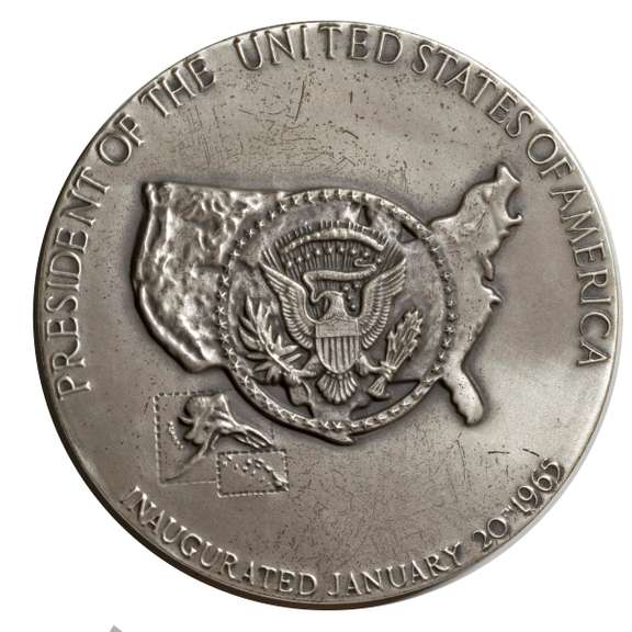 LBJ Official .999 Silver Inaugural Medal