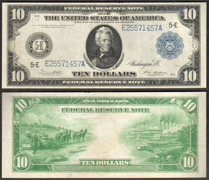 $10 1914 FRN Fr. 983a Very Attractive