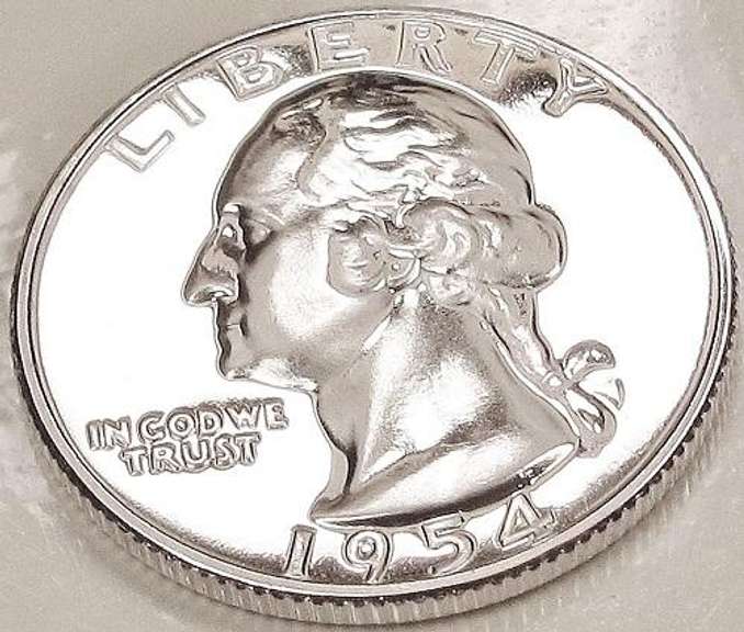 Gem Proof 1954 Washington Quarter!