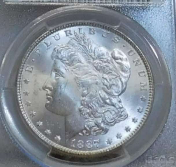 1887 Morgan Dollar NGC MS-64