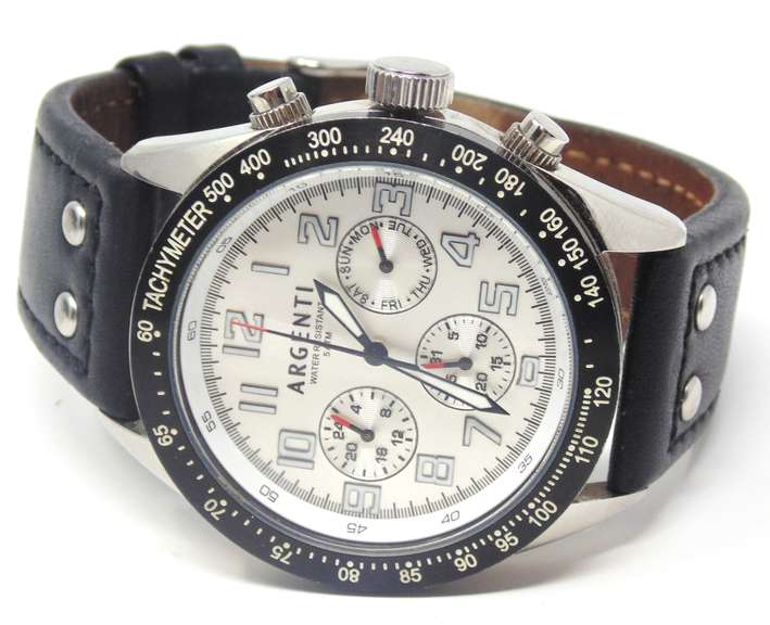 Argenti 1369m Multi Function Silver Dial Watch