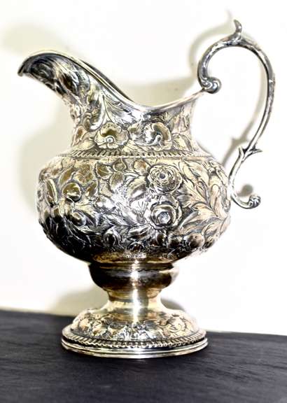 Fabulous Antique S. Kirk & Son Repousse Pitcher