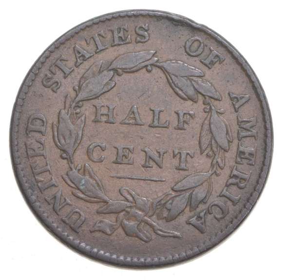 1826 Classic Head Half Cent