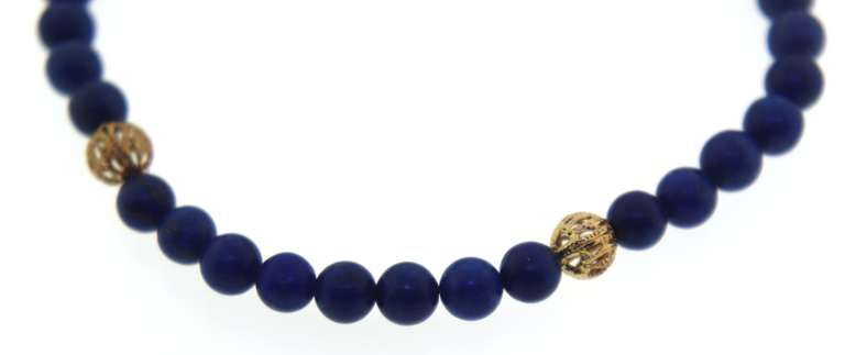 Lapis Gold Plated Bracelet