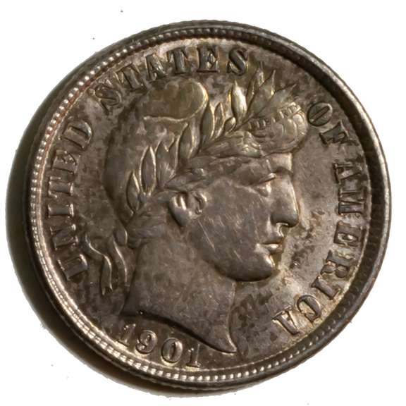 1901 Uncirculated Barber Dime
