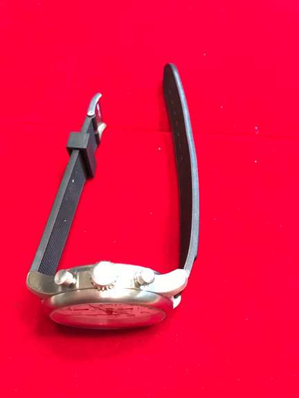 Ernst Benz Chronoscope Automatic Steel 47mm Rubber Band Watch authentic val7750