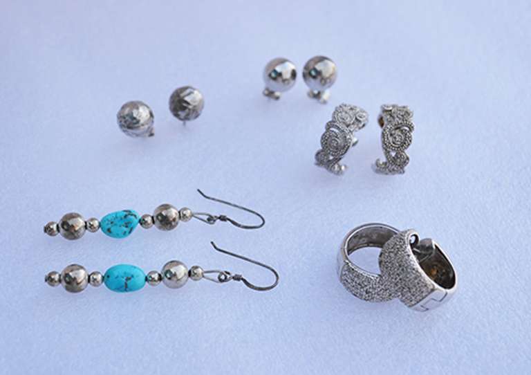 5 (Five) Pairs of Contemporary Sterling Silver Earrings