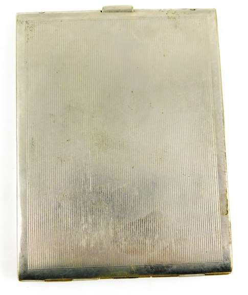 Vintage Evans Silverplate Cigarette/Card Case