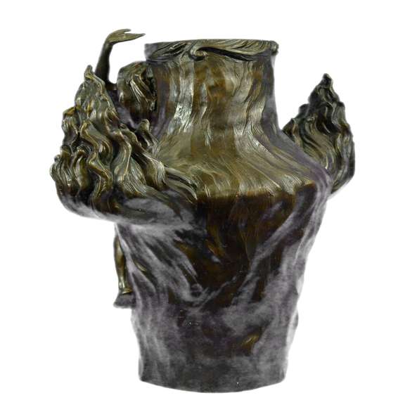 Large Hot Cast Exquisite Nude Nymph by Chalon Bronze Sculpture Statue Decor Gift