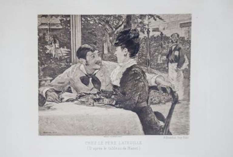 EDOUARD MANET CHEZ LE PERE LATHUILLE