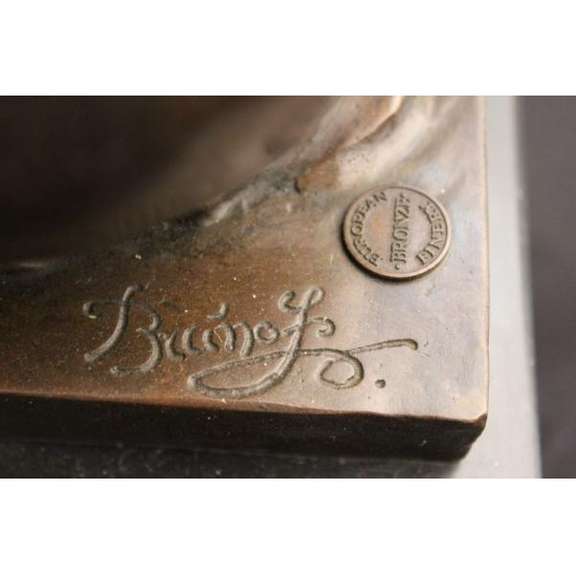 Nude Girl Emerging from Egg Shell Bronze Sculpture