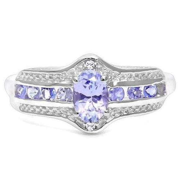Tanzanite Sterling Silver Ring
