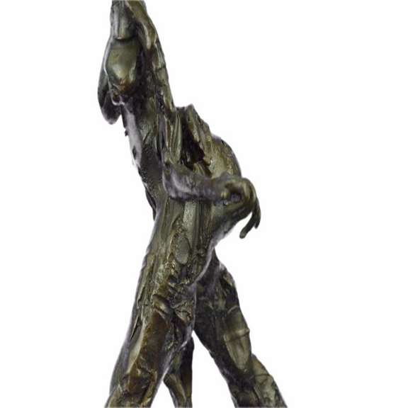 Bronze Sculpture on Marble Base Statue