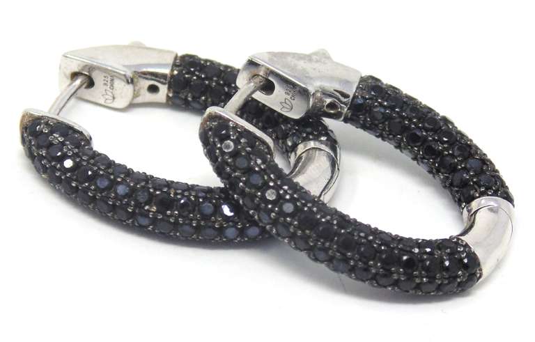 Black Onyx Sterling Silver Earrings