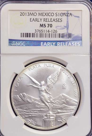 2013 MO Mexico S1 ONZA ER NGC MS70