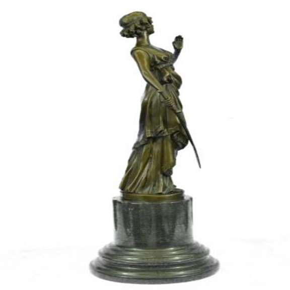 Roman Greek Warrior Bronze Statue