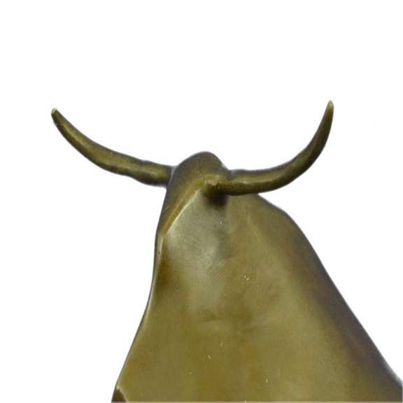 Abstract Modern Art Bull Bronze Sculpture