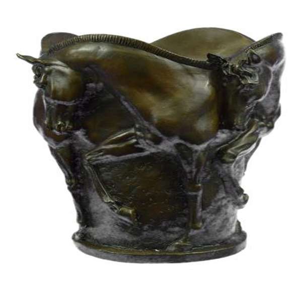 Four Horses Vase Bronze Sculpture