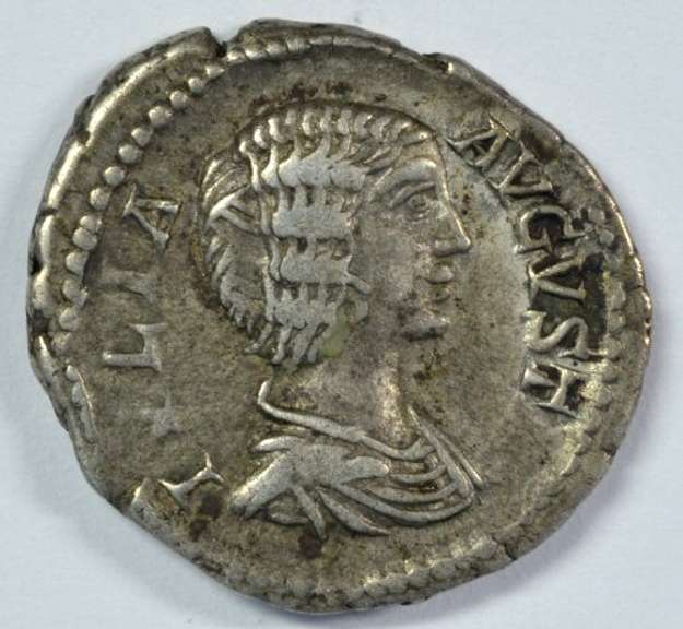 Bold Julia Domna Roman Silver Denarius, 185-217 AD