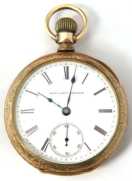 14KT Yellow Gold Elgin Pocket Watch, Running