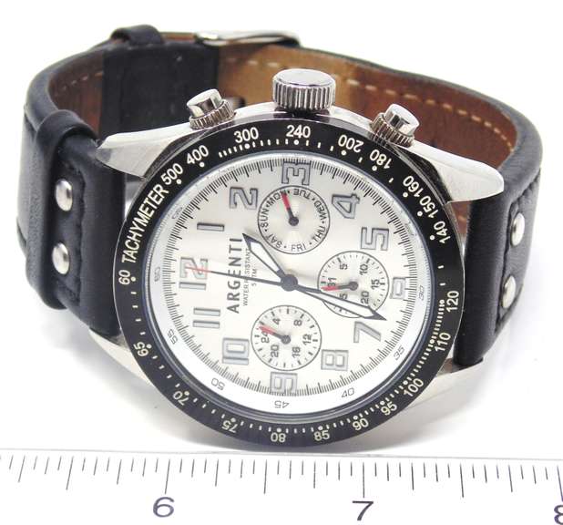 Argenti 1369m Multi Function Silver Dial Watch