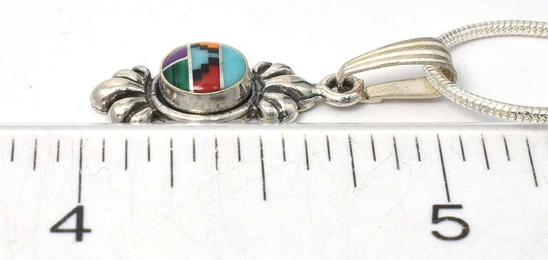 Sterling Silver Turquoise Necklace