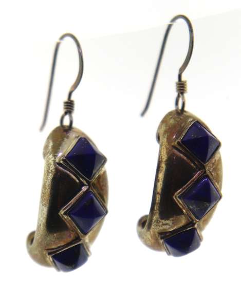 Sterling Silver Lapis Earrings