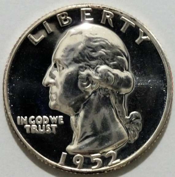 Exceptional Gem Proof 1952 Washington Quarter!