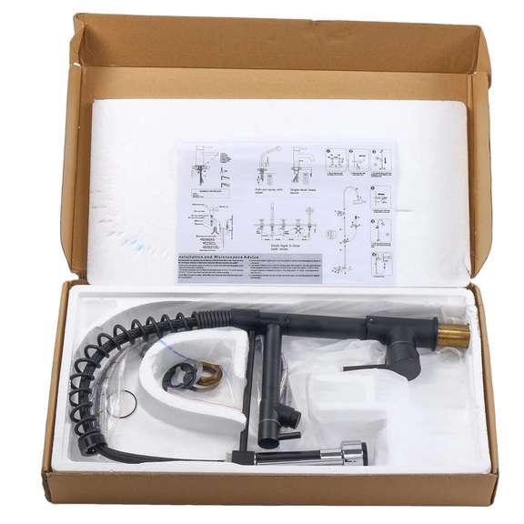 Kitchen Sink Faucet Single Handle Pull Down