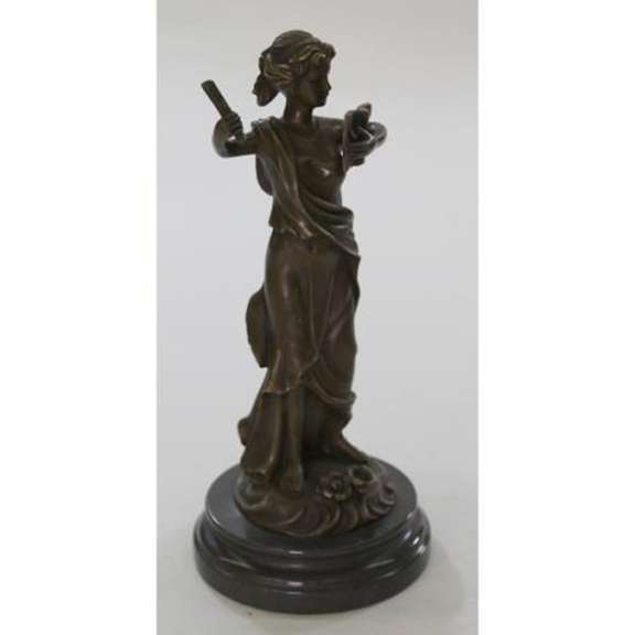 Greek goddess of Wisdom Athena Bronze Sculpture
