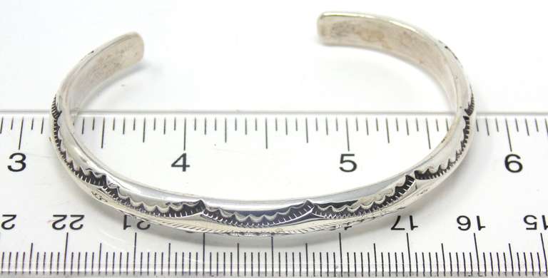 Sterling Silver Southwest Style Cuff Bracelet