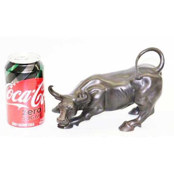 Stock Market Bull Bronze Sculpture