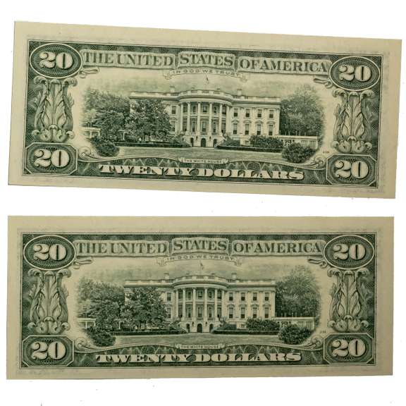 2 CR CU 1990 $20 FRN Star Notes