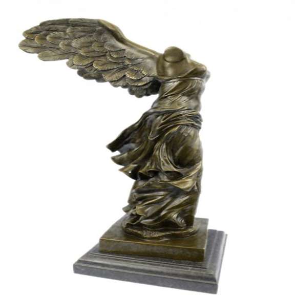 Winged Nike Bronze Statue
