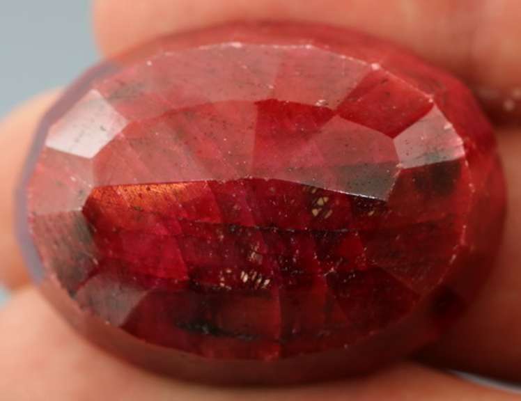 Fiery 126.5ct vibrant red Ruby