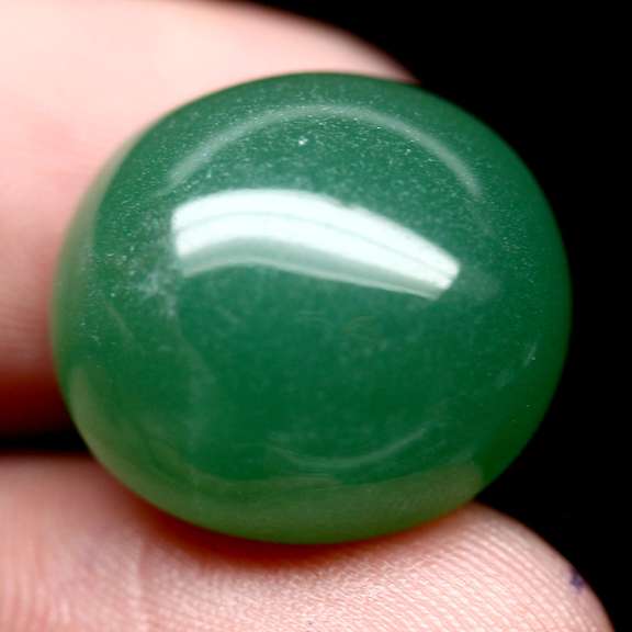 Gorgeous 24.40ct dark green Aventurine cabochon