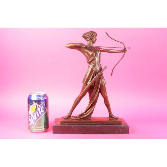 Female Knight Warrior Bronze Statue