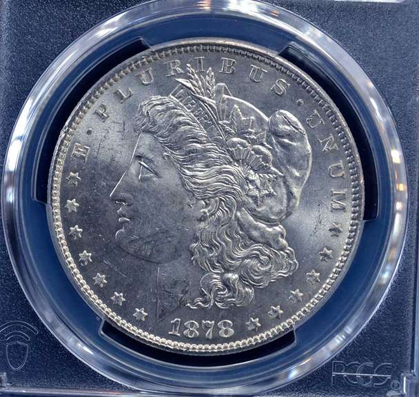 1878 7TF Morgan Dollar PCGS MS62 Reverse Of 1878