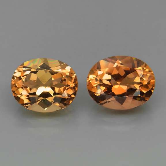 Beautifully matched 8.70ct Imperial Topaz pair