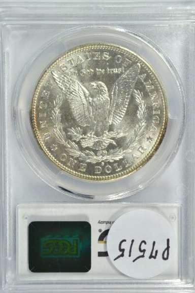 Superb Gem BU 1881-S Morgan Silver Dollar. PCGS MS66