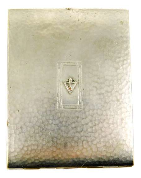 Vintage Evans Silverplate Cigarette/Card Case