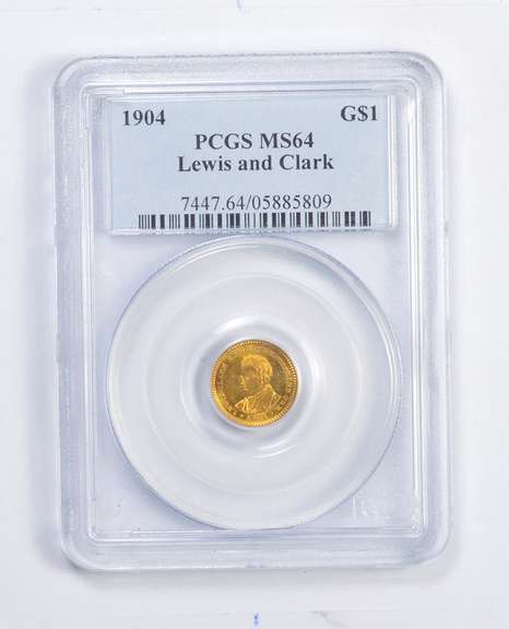 MS64 1904 Lewis And Clark Exposition Gold Dollar - Graded PCGS