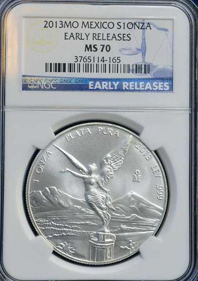 2013 Mo Mexico Libertad MS70 NGC ER