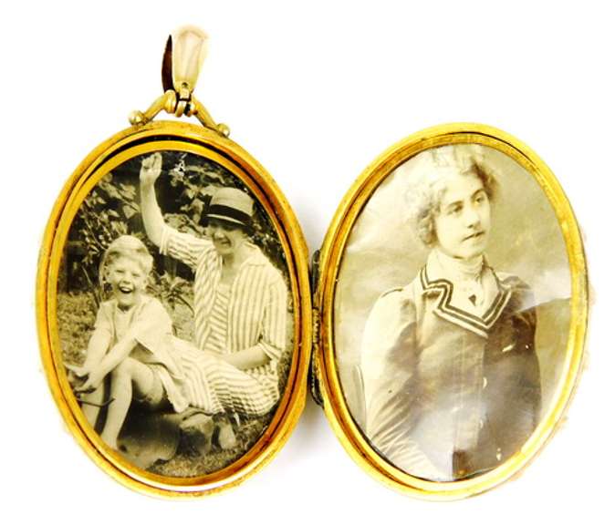 Very Large Antique Gold-Filled Locket