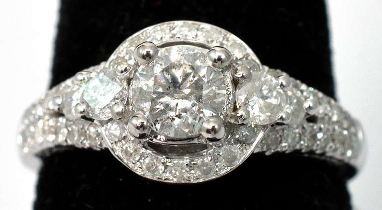 Diamond Unity Ring in 14K White Gold