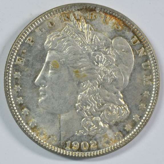 Better date 1902-P Morgan Silver Dollar. Nice BU