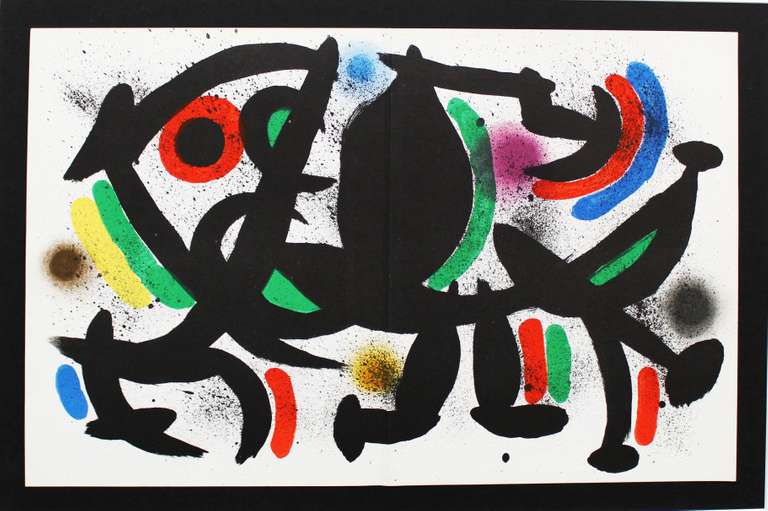 JOAN MIRO PLATE VIII 1972