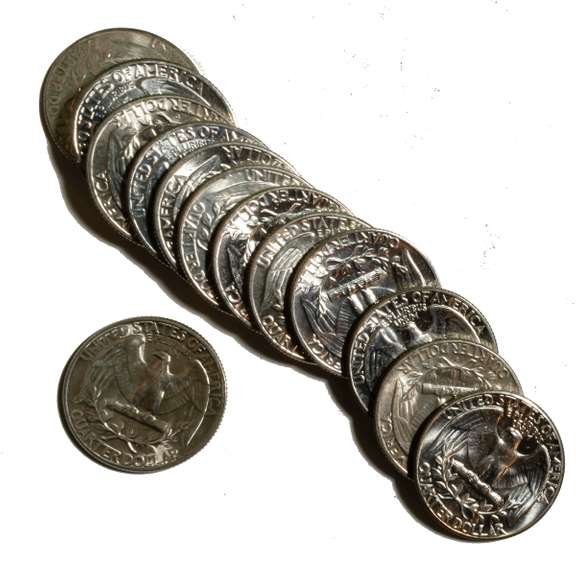 13 Assorted Nice BU Washington Quarters
