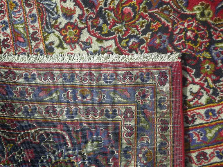 Semi Antique Persian Kashan 13.2x9.6