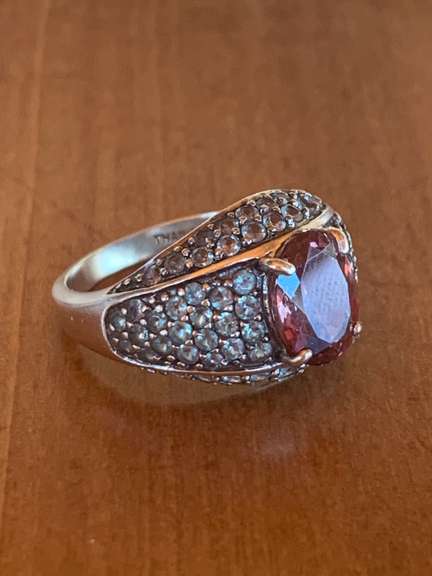 Green Amethyst & Smoky Topaz Ring in Gold!